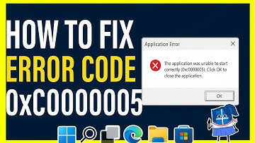 How to Fix Error Code 0xc0000005 | Application Error Solution for Windows 10/11