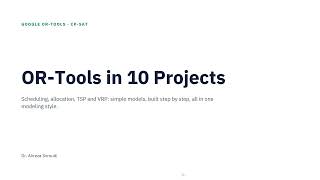 Google OR-Tools in Python