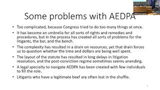 AEDPA and the PLRA After 25 Years - Part 2