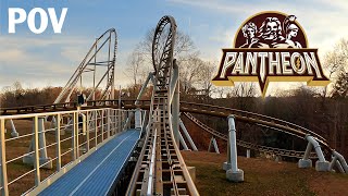 Pantheon Front Row POV Busch Gardens Williamsburg New for 2022 Multi-Launch Coaster