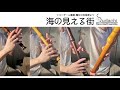 【リコーダーアンサンブル】魔女の宅急便「海の見える街」をアレンジして吹いてみました!【久石譲】