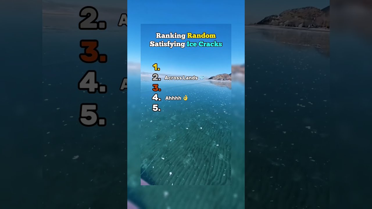 Ranking The Most Satisfying Ice Cracks You Ll Ever Hear 