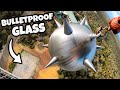 444kg Savage Wrecking Ball Vs. Bulletproof Glass from 45m @ 13,000fps!