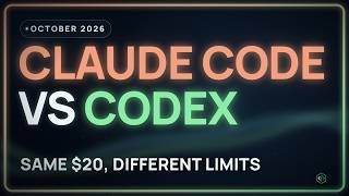Claude Code vs Codex: Which $20 Plan to Pay For, October 2026