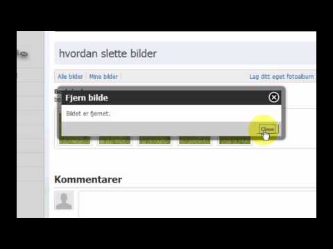 Hvordan legge til og slette bilder