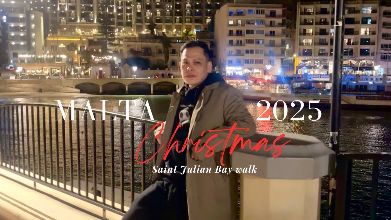 DISCOVERING SAINT JULIAN’S BAY WALK MALTA AT NIGHT || MONSIEURMICKEYDD 