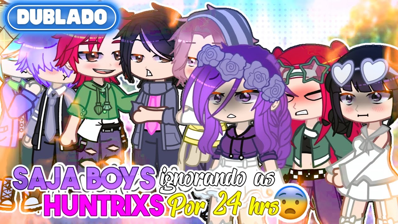 [ DUBLADO ] 😳 SAJA BOYS ignorando as HUNTRIX por 24 HORAS! 😱 || Mini Filme || GachaClub✨