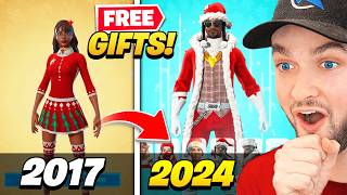 Opening Every Winterfest Present In Fortnite 2019 - 2024