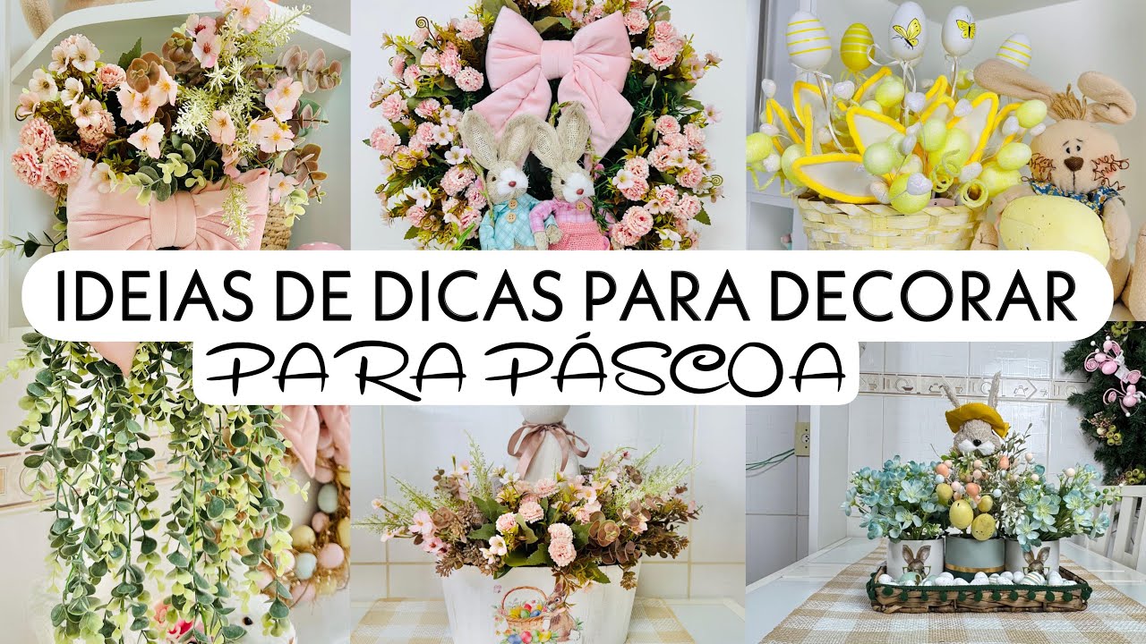 PÁSCOA 2025 COMO FAZER ARRANJOS PARA DECORAR A CASA #pascoa2025 #pascoa #decoração