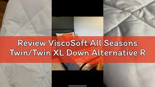 Review ViscoSoft All Seasons Twin/Twin XL Down Alternative Reversible Quilted Comforter - Breathable