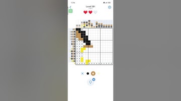 Nonogram Color - Level 381 Hard  #nonogram​​​​​ #nonogramlevel​​​​​ #nonogramcolor​