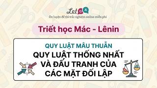 Video bài giảng: Quy luật thống nhất và đấu tranh của các mặt đối lập