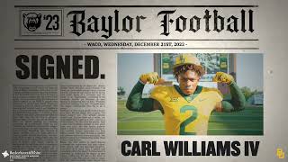 Baylor Football: Carl Williams IV Highlights