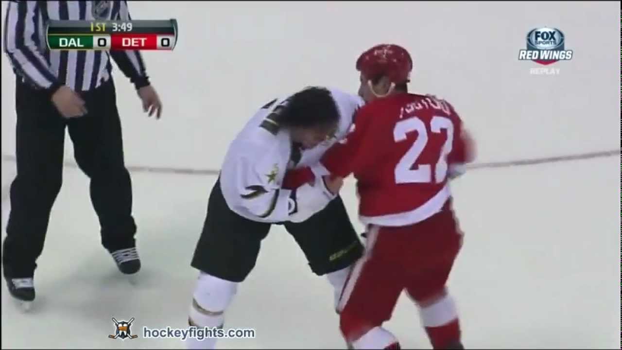 Brenden Dillon vs Jordin Tootoo Jan 29, 2013
