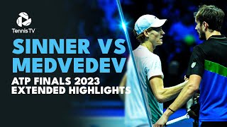 EPIC Jannik Sinner vs Daniil Medvedev Extended Highlights | ATP Finals 2023