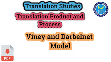 Viney and Darbelnet model | translation product and process