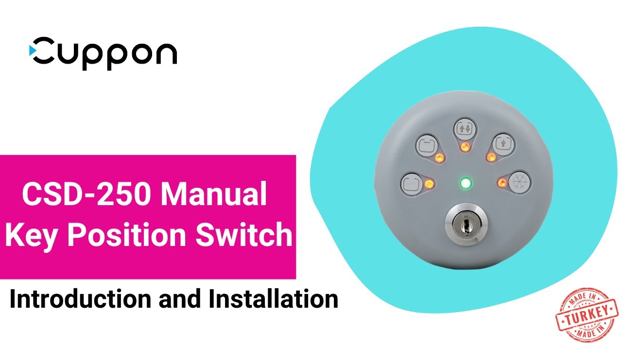 Cuppon CSD250 Manual Setup & Control Unit Introduction and Installation Video