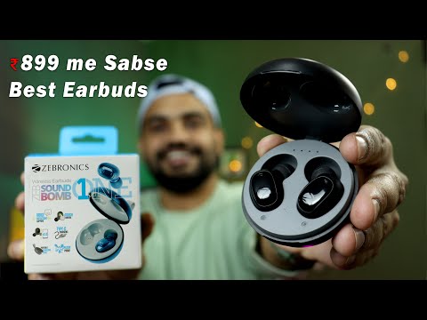 Under 899 Best Wireless Earbuds ||  Zebronics Zeb Bomb One Unboxing & Full Review ⚡