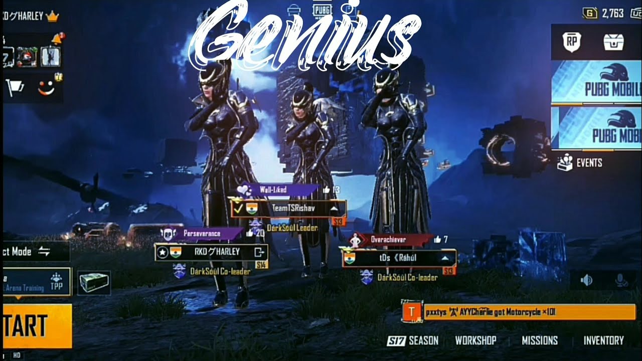 Genius|| Pubg mobile|| Lobby Edit|| DeMOn HaRLeY