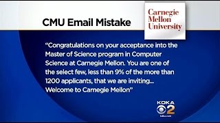 CMU Mistakenly Sends 800 Rejected Applicants Acceptance Letters