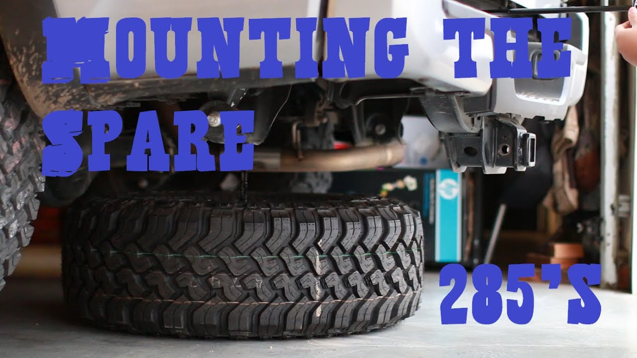 Removing, Replacing, and Securing Spare Tire | Will 285's Fit? | Toyota