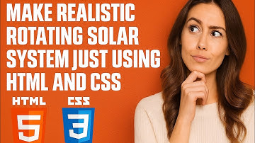 Mini Project 🔥 Solar System using HTML & CSS | CSS Animation Project for Beginners