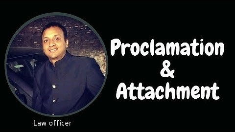 Proclamation & Attachment Crpc#ghoshana#kanoni jaankari