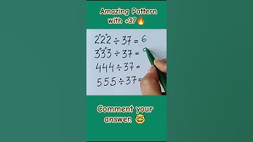 Easy division trick of  37. Can YOU solve it? 👇 Comment below! # #mathtricks #shorts #maths