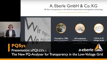 PQSys | Presentation: »PQI-LV« - The New PQ-Analyser for Transparency in the Low-Voltage Grid