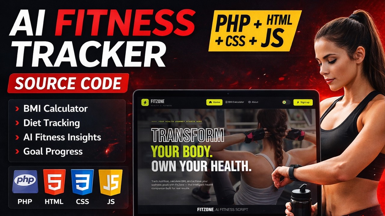 AI Fitness Tracker using PHP & MySQL Full Source Code - YouTube