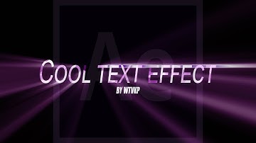 Textureflux Text Effect in after effects