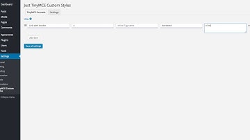WordPress Plugin: Just TinyMCE Custom Styles