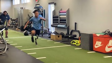 Bret, Hip Disarticulate Amputee  on Running Leg Blade