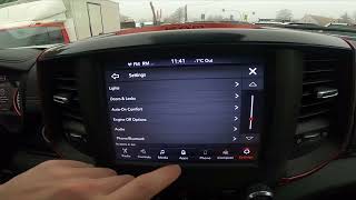How to Change Engine Off Power Delay in Dodge RAM REBEL 1500 II ( 2019 - now ) screenshot 2