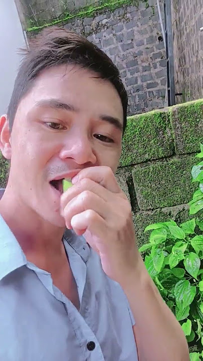 thử thách nhai lá lốt #mrvuongkmk