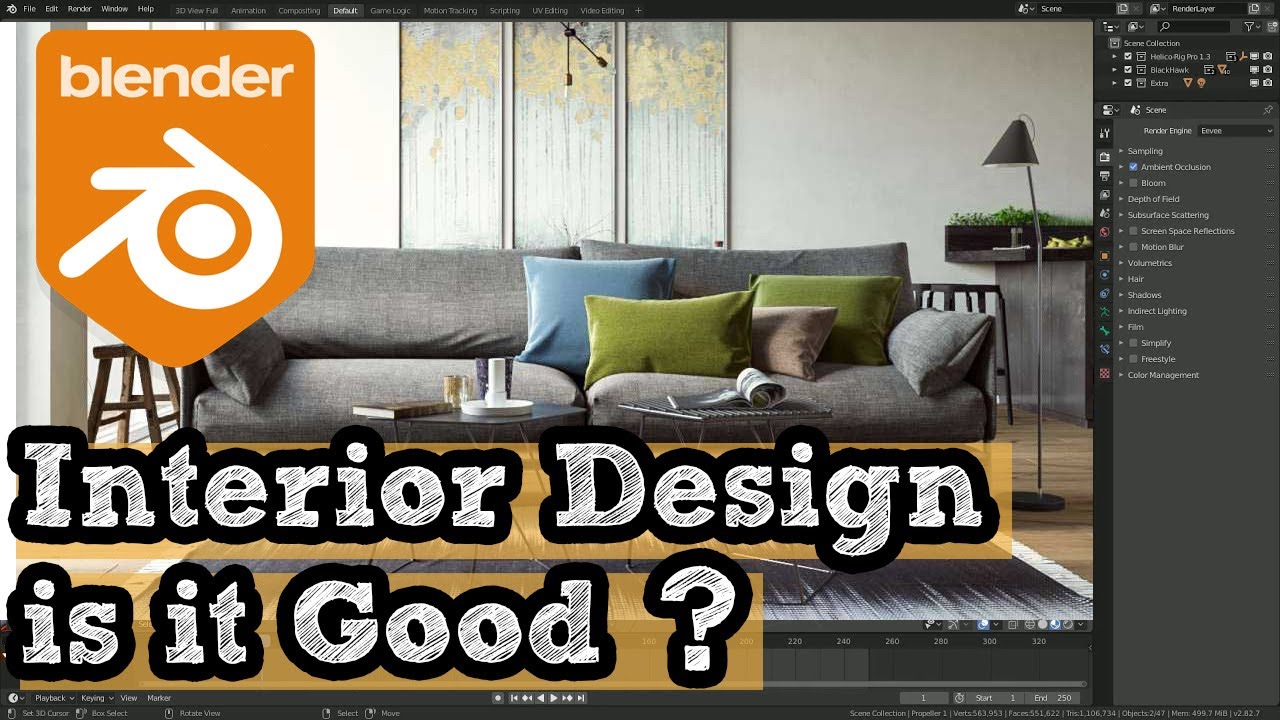 Post-impressionism Inquire cinema is Blender good for interior design - YouTube