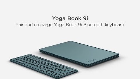 Pair and recharge Lenovo Yoga Book 9i (2023) Bluetooth keyboard