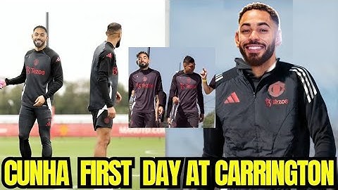 READY🔥 Matheus Cunha First Day At Carrington For Training.