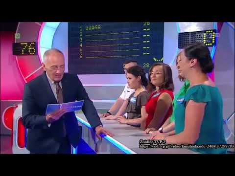 Familiada Wyraz Kończący Się Na Waga 