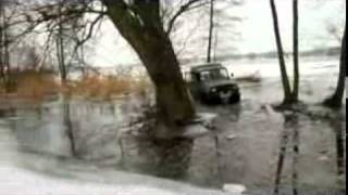 off road UAZ - rzeka Wieprz 3