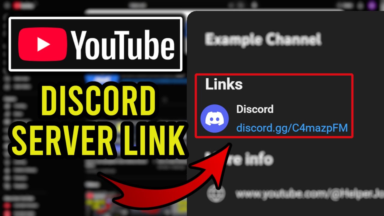 How to Add Discord Link to YouTube Channel - YouTube