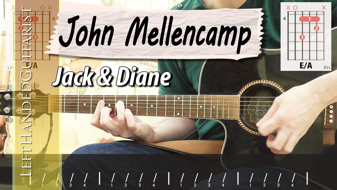 John Mellencamp Jack & Diane guitar lesson YouTube