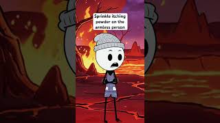 Sprinkle itching powder on the armless person.#skit #sua #series #animation #humor