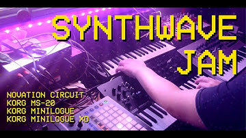 LIVE SYNTHWAVE on Novation Circuit, Korg Minilogue, Minilogue XD & MS-20 // "Highways & Heatwaves"