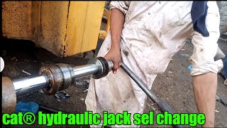 Caterpillar loader 966E hydraulic astaring jack opening sel change...