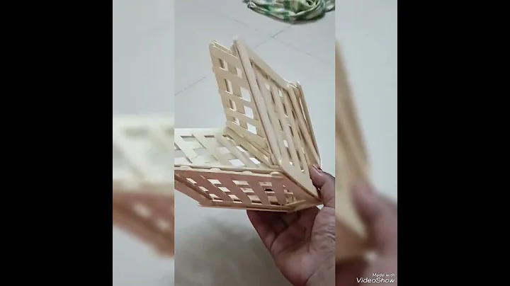 popsicle stick lamp/ icecream stick lamp