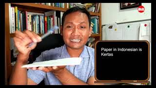 Learning Indonesian Language ON, ABOVE and OVER meaning 'di atas' and how to use it.