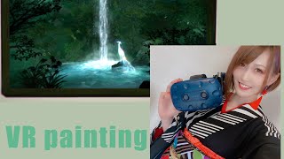 VR Painting 'Purification Falls' Aimi Sekiguchi