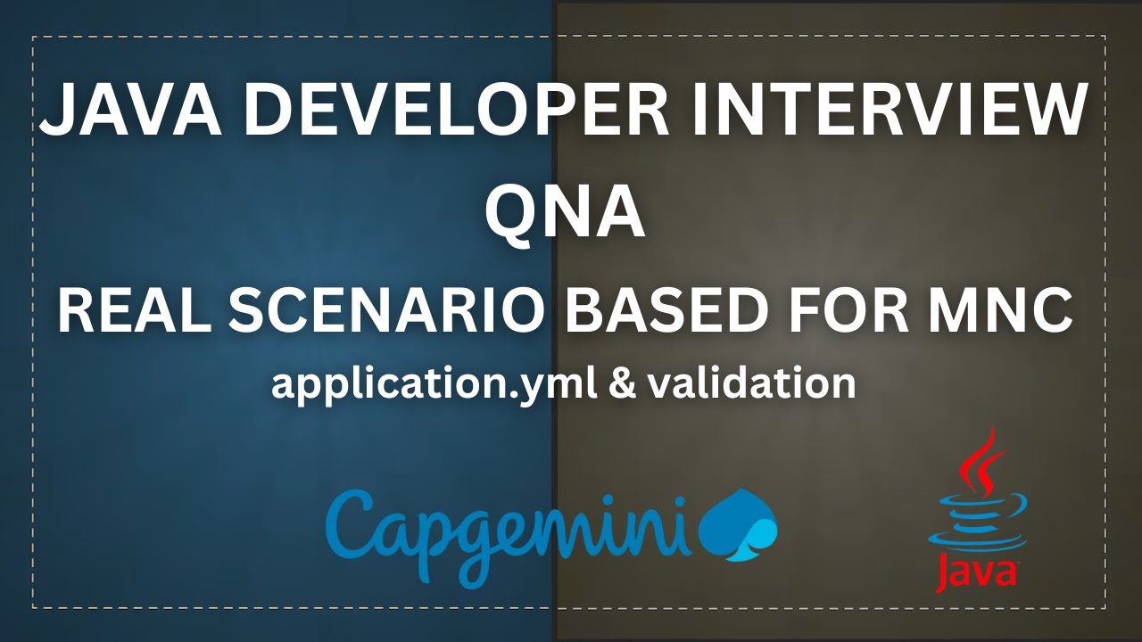 Java scenario based interview question | Java interview experience 1 to ...