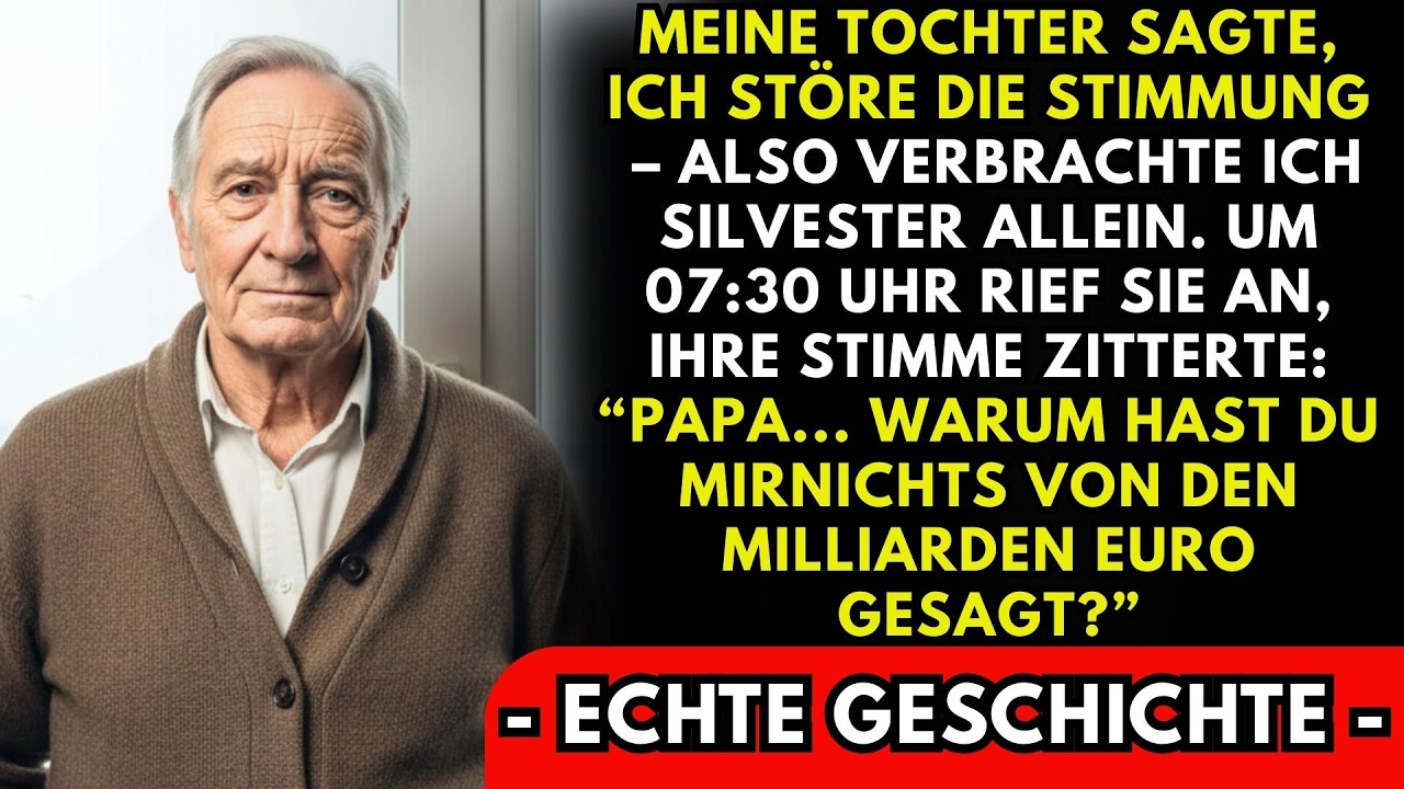 „Papa, wir feiern dieses Jahr ohne dich. Du störst nur die Stimmung mit deinen langweiligen Geschichten." Diese Worte meiner eigenen Tochter trafen mich wie ein Schlag ins Gesicht. Am Tag vor...